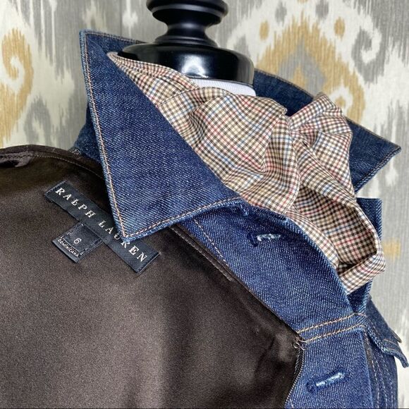 Ralph Lauren Fall '12 Chocolate Brown Cashmere Blend Pinstripe Pencil Skirt - Picture 3 of 16